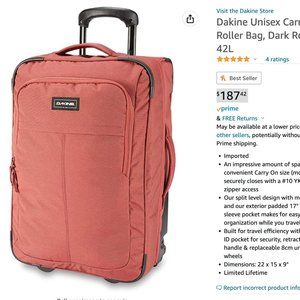 Dakine Carry On Roller bag - Dark Rose